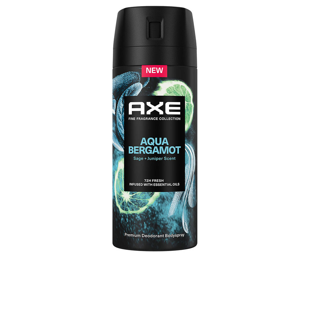 Matte can of bergamot and aquatic deodorant spray, 150 ml for Man