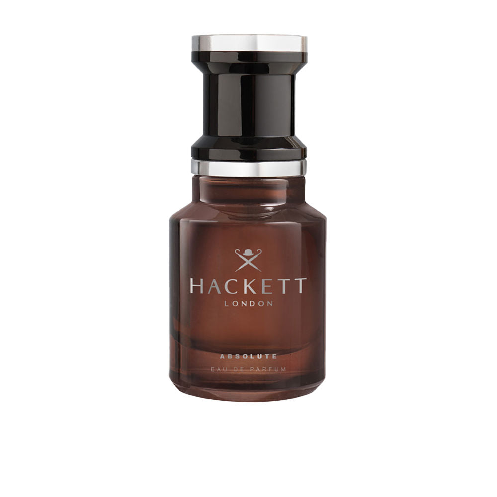 100 ml amber-hued Eau de Parfum bottle, woody-floral scent for Man