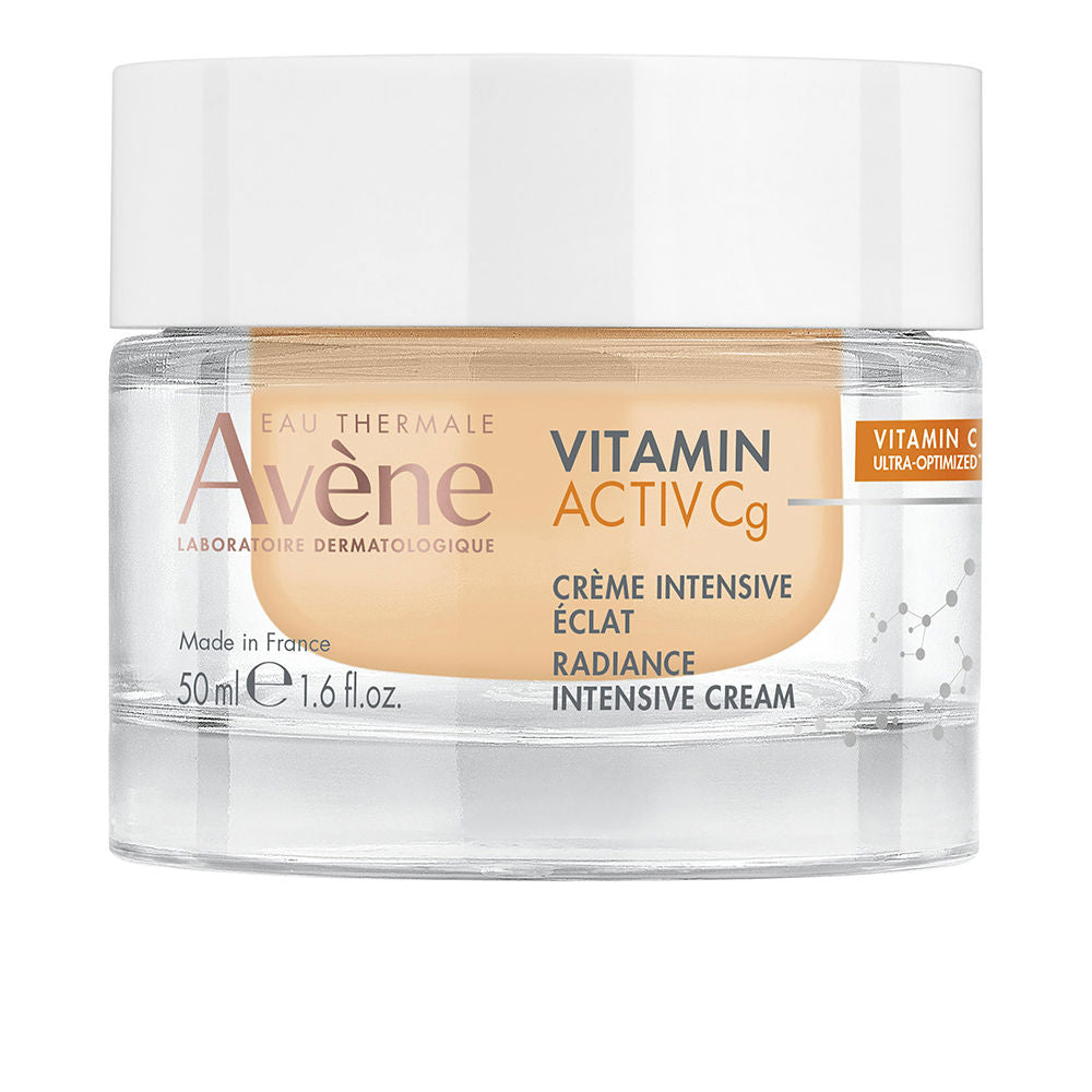 50 ml glass jar of brightening cream with clean white packaging, 50 ml