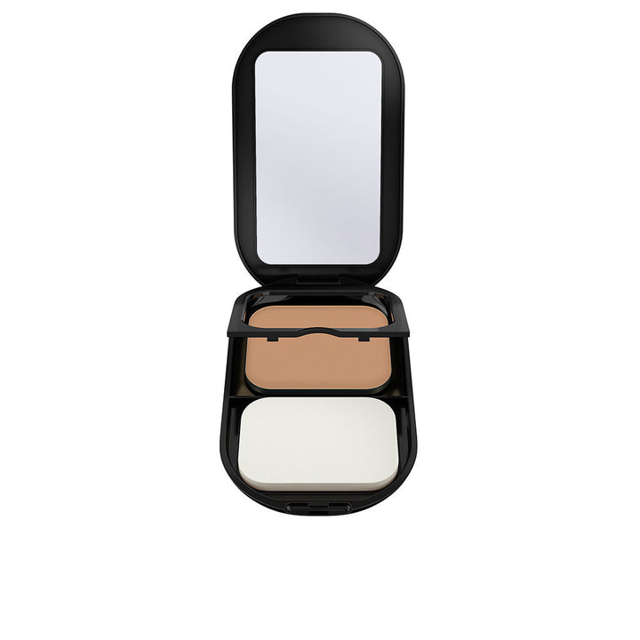 Compact pressed foundation in refill pan with sponge and mirror, shade 03 Natural, 10 g