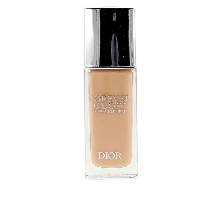 Pump bottle of lightweight luminous face fluid with pearlescent finish, 30ml