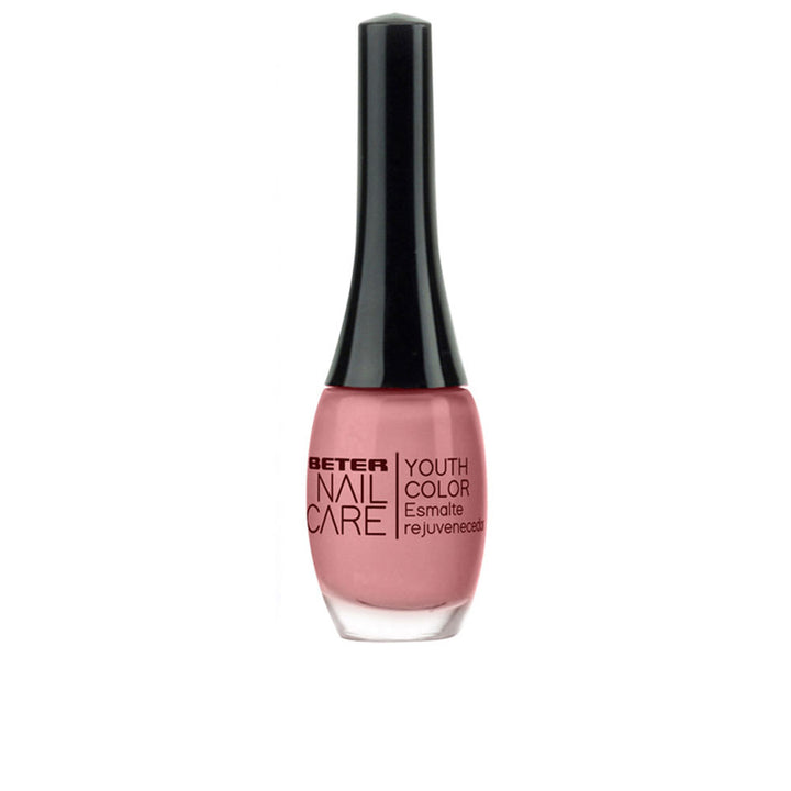 11 ml taupe-rose nail polish bottle, high-gloss finish, vegan