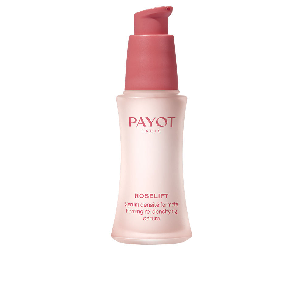 30 ml glass serum bottle with dropper, pale pink liquid