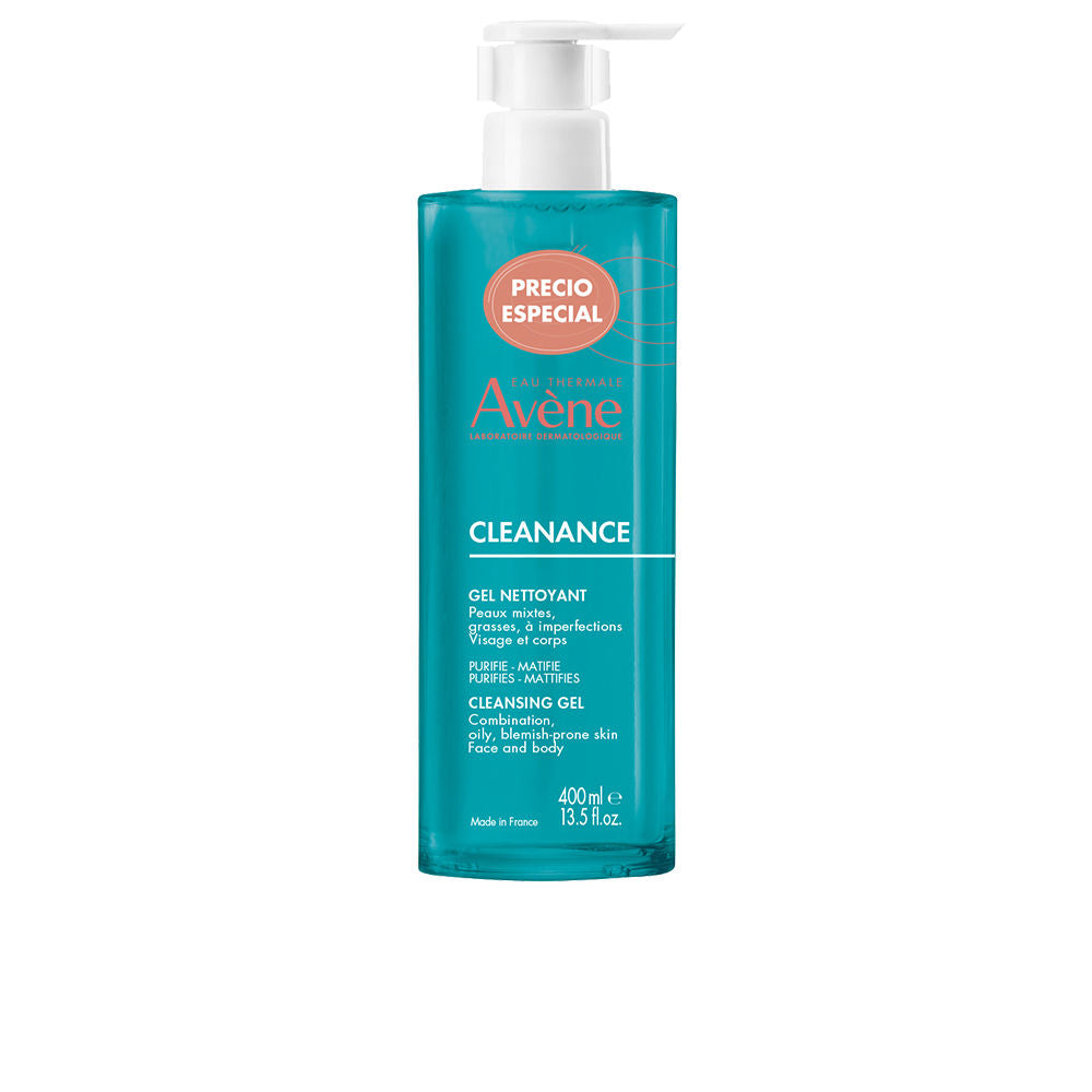 Tube of clear purifying cleansing gel, 400 ml, for oily sensitive skin
