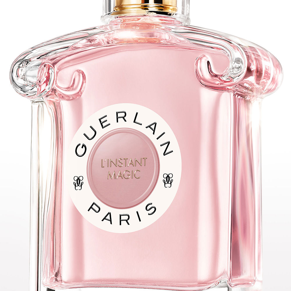 Glass perfume bottle, pale liquid, 75 ml, floral-woody fragrance for Women