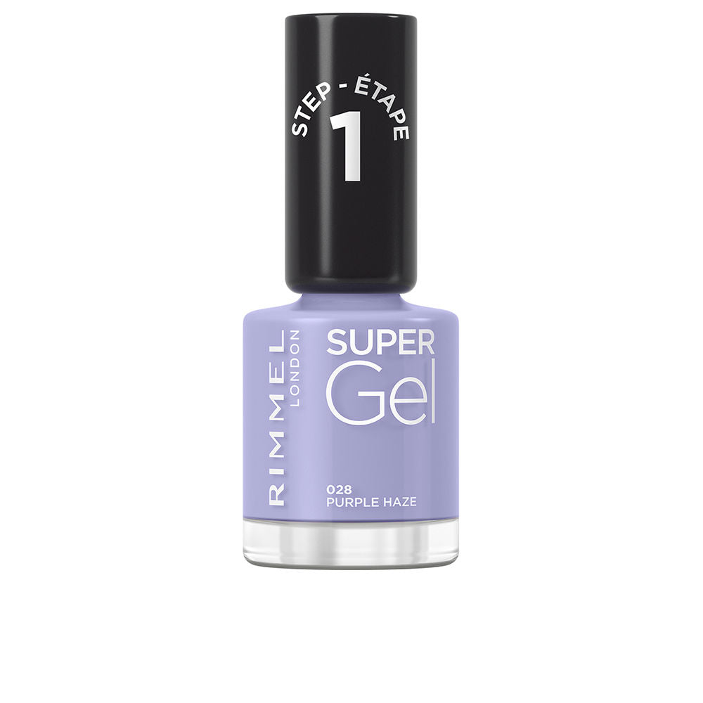 12 ml purple gel‑effect nail polish bottle, high gloss finish