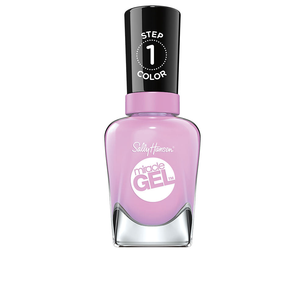 14.7 ml orchid gel-finish nail polish bottle, two-step system