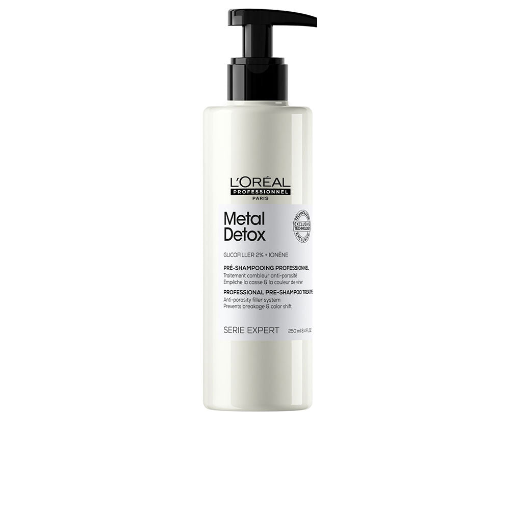 250 ml white pump bottle of concentrated pre‑shampoo cream, Glicofiller, Unisex