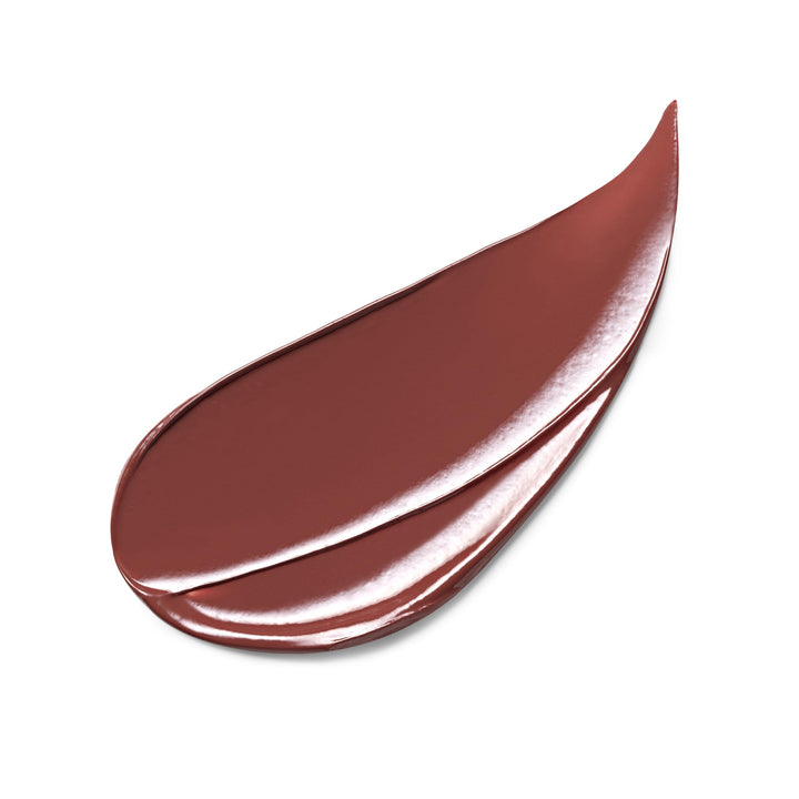 Estée Lauder Rose-gold capped lip gloss wand applying glossy vibrant pink color, expert-crafted finish