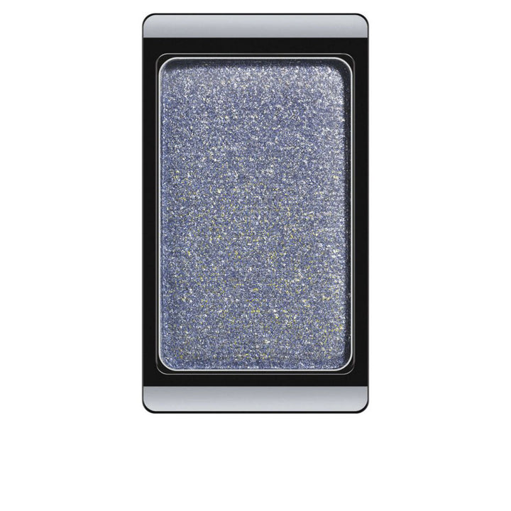 Single pearly blue pressed eyeshadow pan, 0.8 g, refillable compact