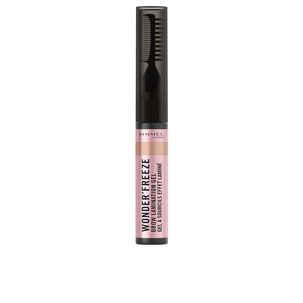 Small 6 g clear brow gel tube with dual brush and comb applicator, sheer blonde tint