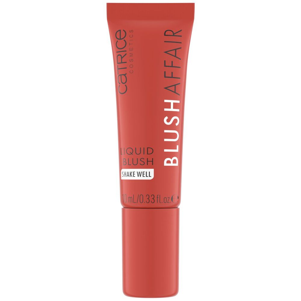 Small 10 ml bottle of cool-pink liquid blush with matte finish, Unisex