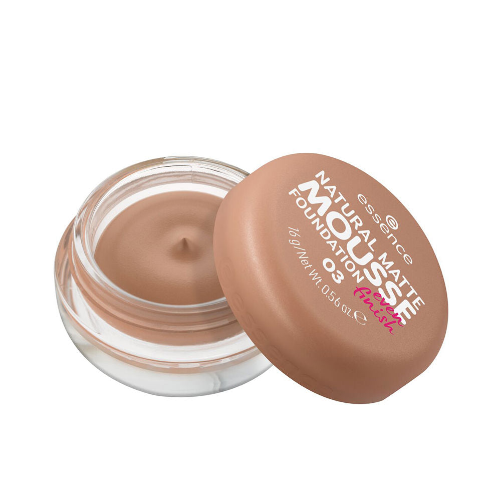 Unisex natural-matte mousse foundation compact, 16 g, shade 03