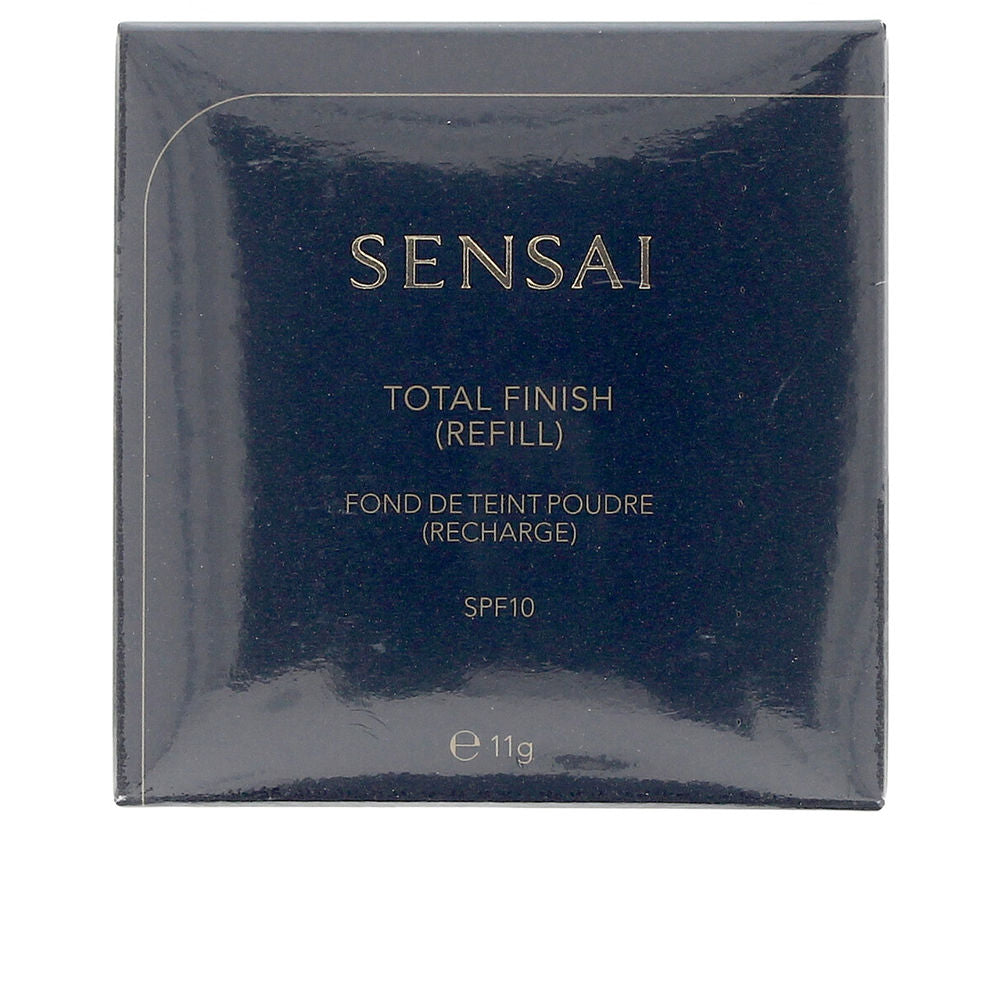 Sensai Dark blue paper compact powder foundation refill with SPF10, minimalist elegant design, matte velvety surface .