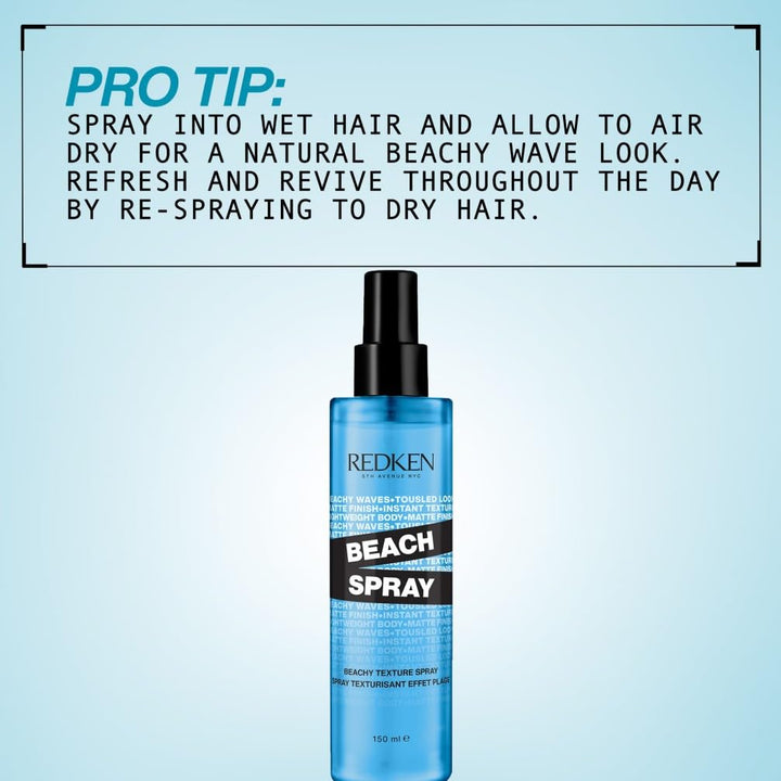 150 ml salt-free sea texture spray for Women, medium hold beach waves