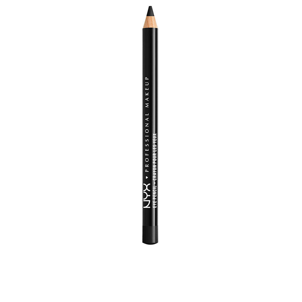 Slim black eye pencil, 1.2 g, retractable style, matte black finish