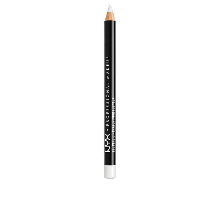 Slim white eye pencil in slim silver casing, 1.2 g, Unisex