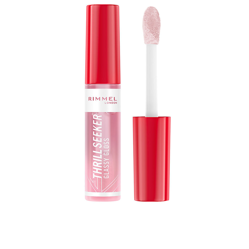 Clear coconut‑tinted lip gloss in wand applicator, 10 ml tube