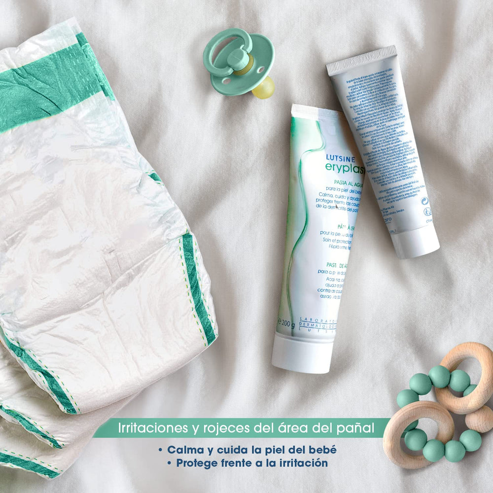 Tube of Lutsine Eryplast Water Paste for soothing and protecting baby skin