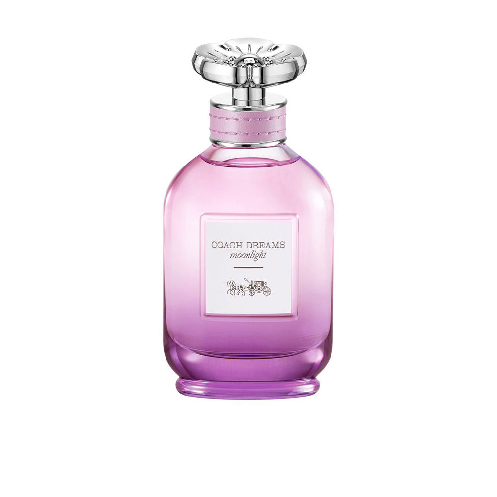 60 ml purple graduated glass perfume bottle with silver tea‑rose cap and leather ring
