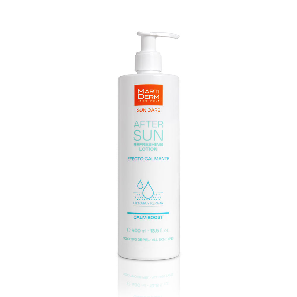 Martiderm After Sun Refreshing Lotion bottle, lightweight soothing post-sun lotion