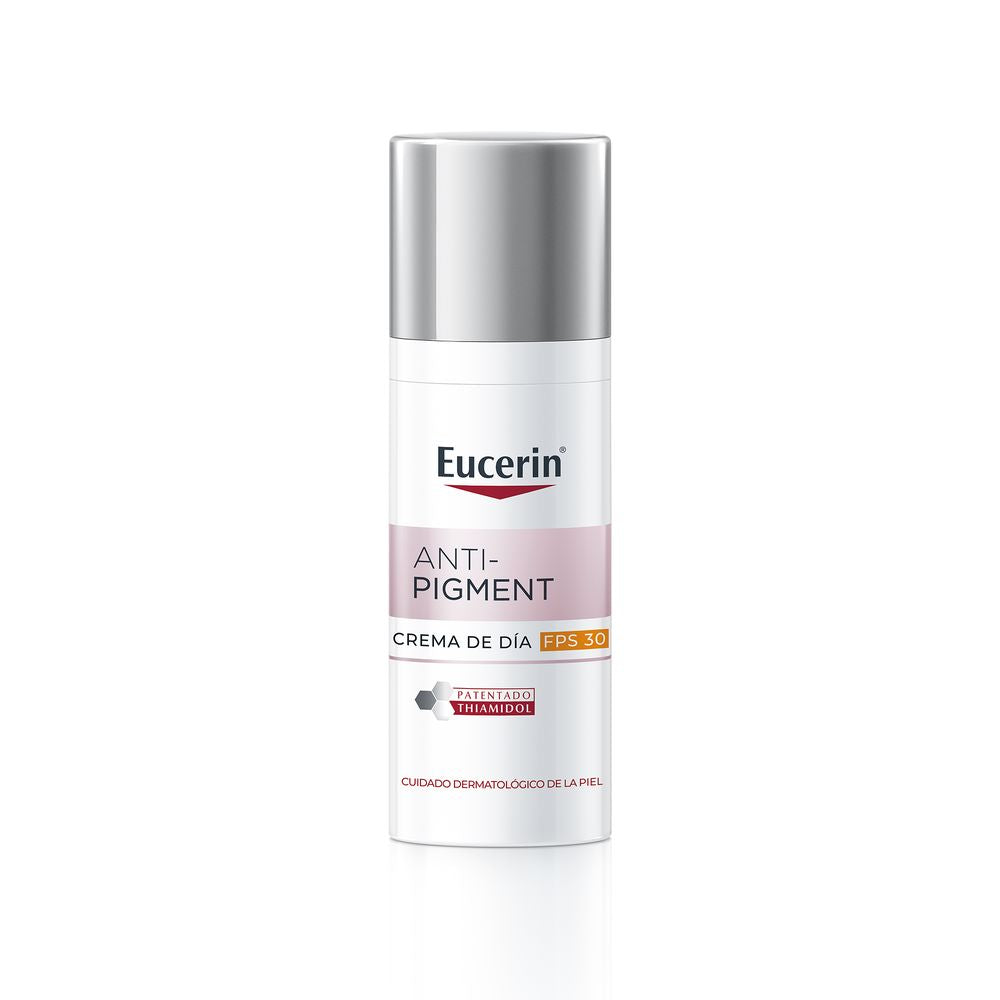 Jar of Eucerin ANTIPIGMENT Day Cream SPF30+ on a clean surface