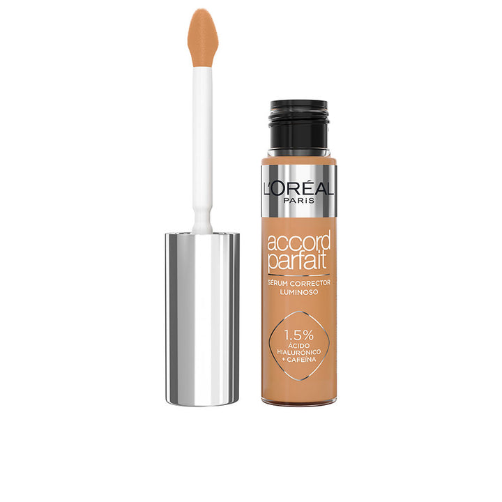 11 ml serum-concealer tube with stainless-steel applicator, luminous finish, Unisex