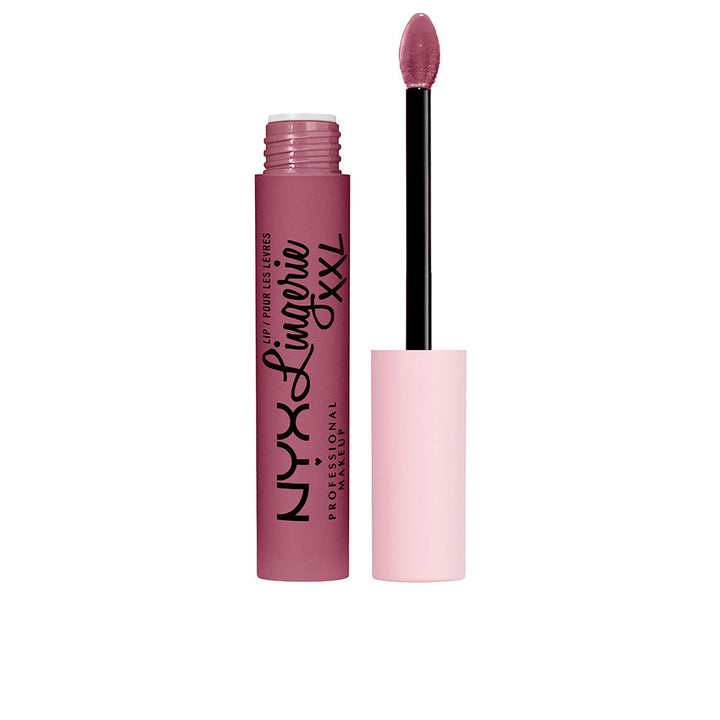 Pink long-wear matte liquid lipstick tube, lightweight formula, Unisex shade