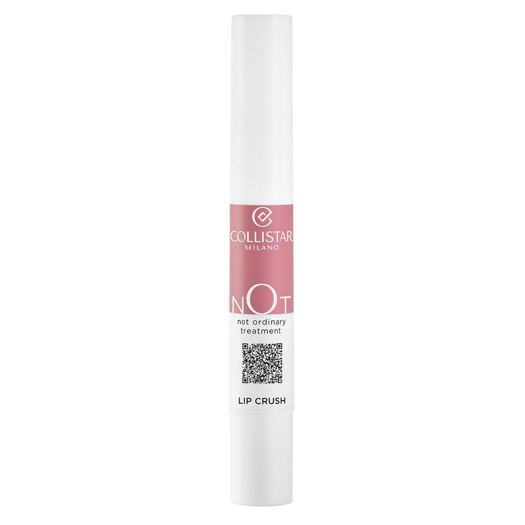 Sheer glossy lip tube with blue-reflective shine, clear cap and slim wand visible, Collistar