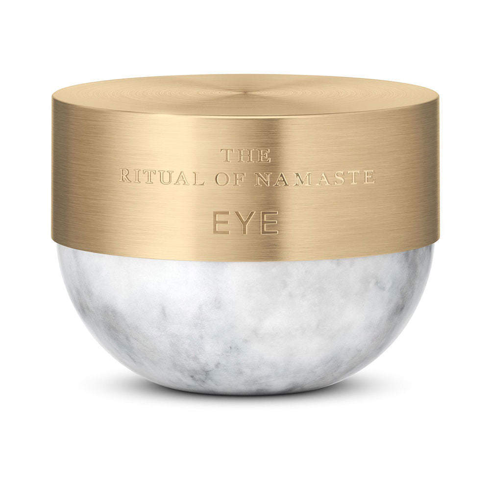 Rituals Round marble-effect base and gold metal lid for eye cream, minimalist luxury container