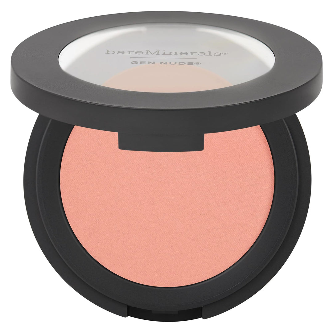 Compact mineral powder blush in nude pink, 6 g, matte casing