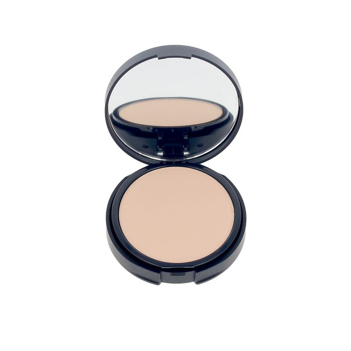 Compact powder foundation in shade 15‑Fair Warm, matte finish, 8 g compact