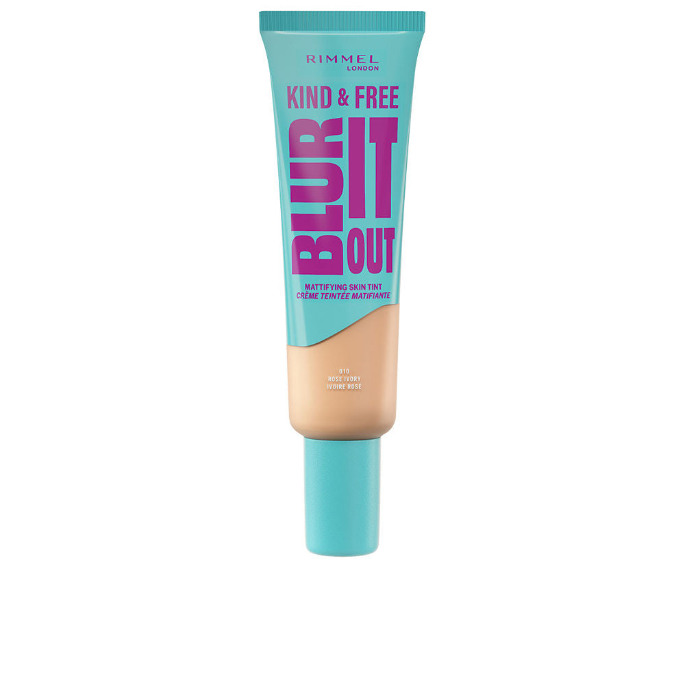 30 ml matte liquid foundation in recycled tube, light rose ivory shade