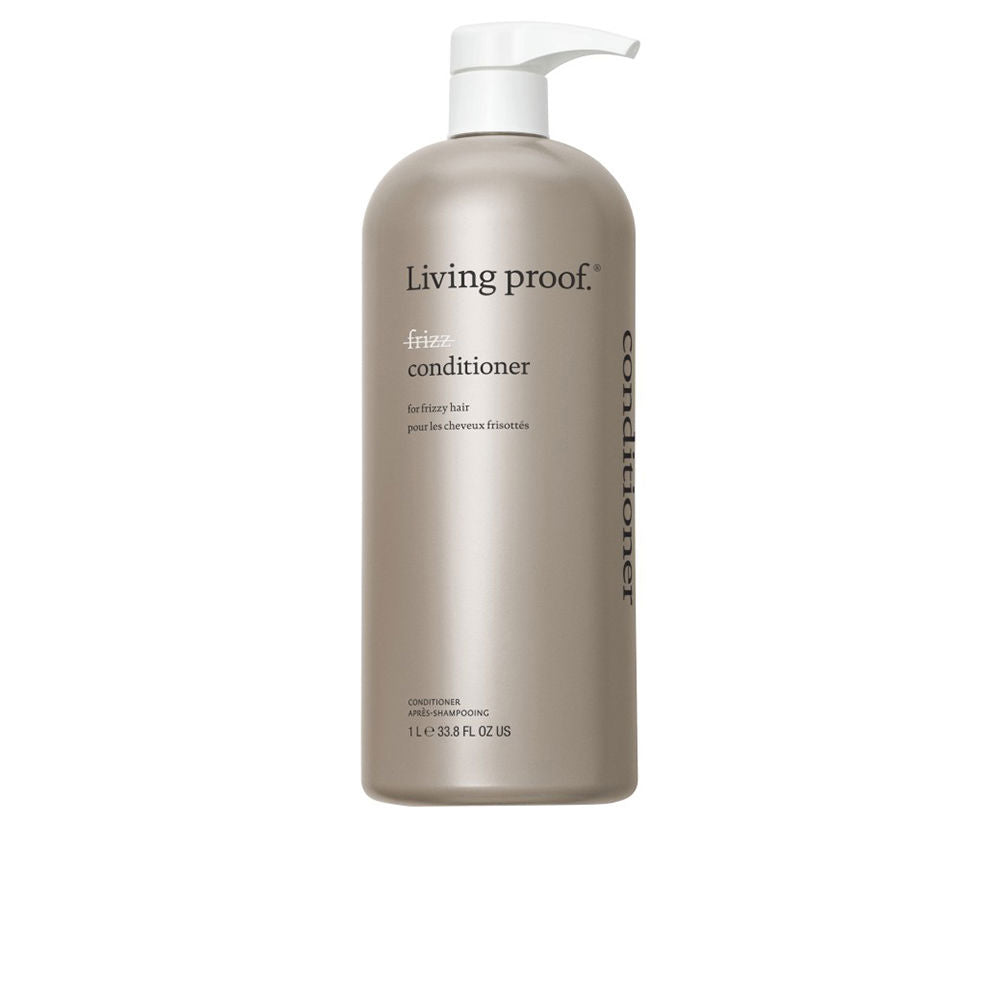 1,000 ml pump bottle of No Frizz smoothing conditioner, white bottle