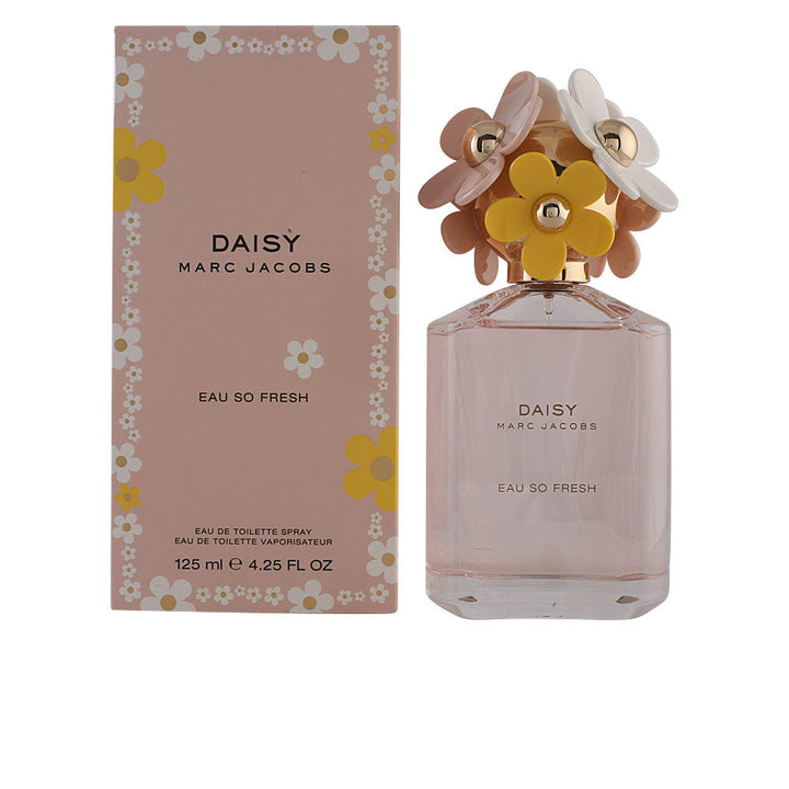 Pink-hued 75 ml perfume bottle with floral-decorated gold cap, Eau de Toilette for Women