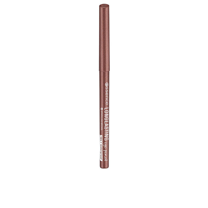 Retractable brown eye pencil, slim twist‑up stick, sparkly brown shade, 0.28 g
