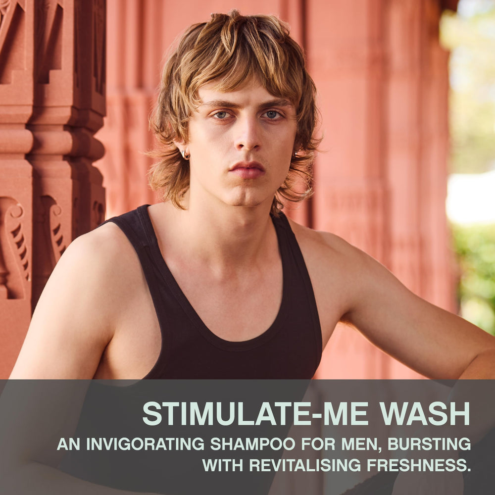 250 ml bottle of mint and bergamot revitalising scalp shampoo for Man, sulphate‑free