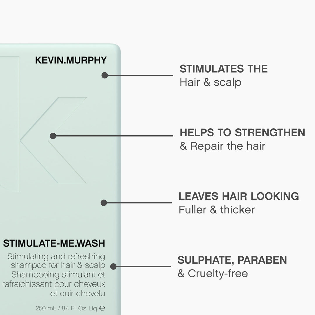 250 ml bottle of mint and bergamot revitalising scalp shampoo for Man, sulphate‑free