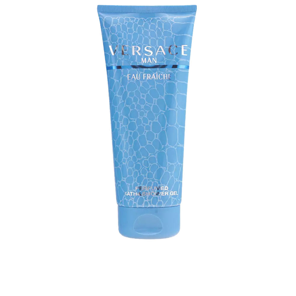 Versace UAE Fraîche hydrating men’s shower gel in sleek bottle, lightly lathers
