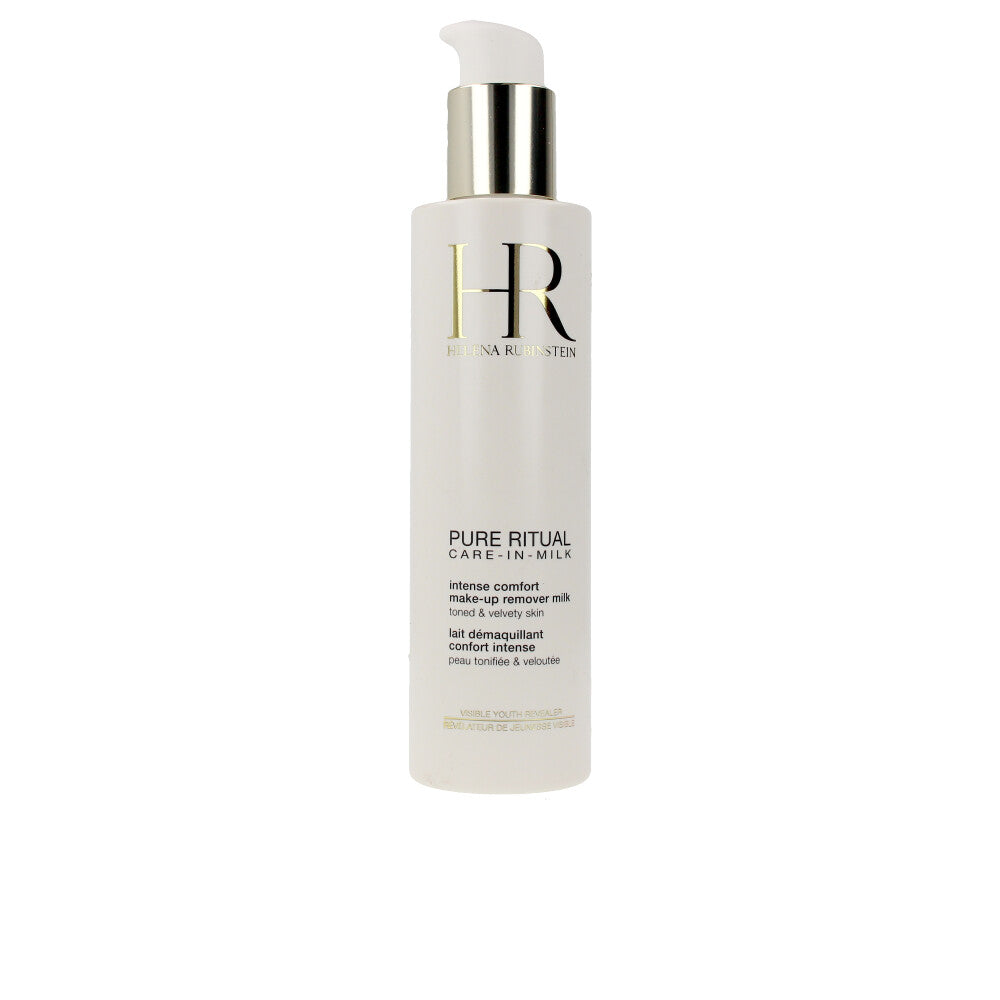 Bottle of cleansing milk with soft creamy texture, Helena Rubinstein branding