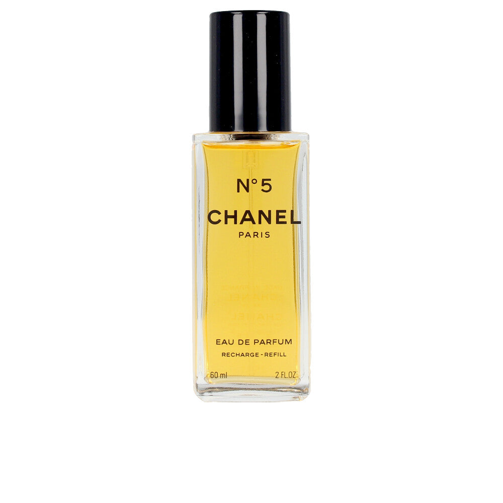 Elegant refillable Chanel No. 5 perfume spray bottle in classic design