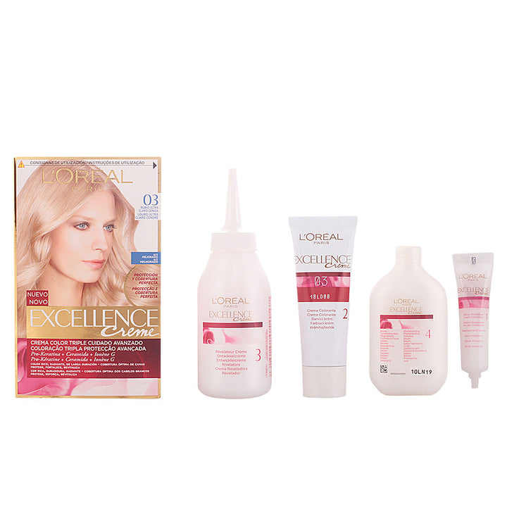 192 ml tube and developer kit for ultra light ash blonde permanent hair colour, Unisex