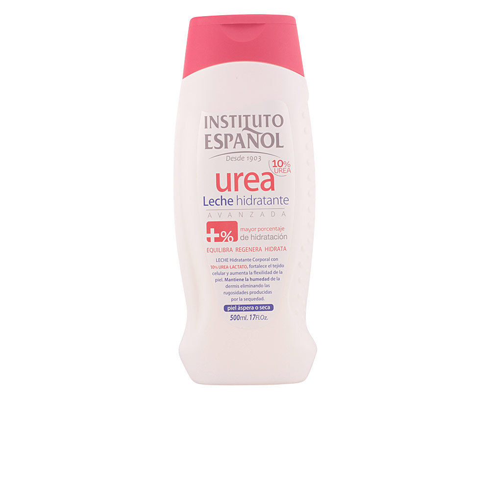 Tube of Instituto Español Urea Hydrating Body Lotion on neutral background