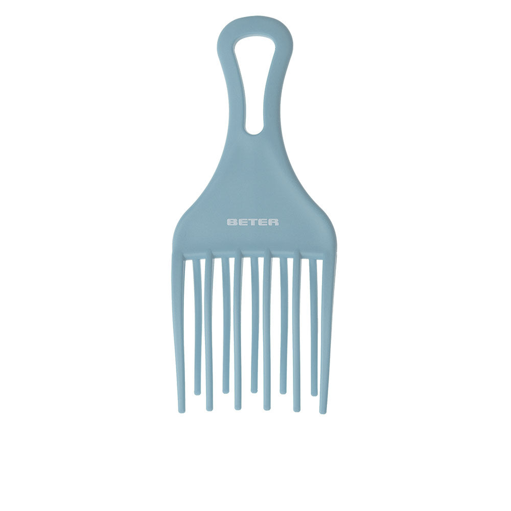 Curved wide-prong afro hair pick for Women, single-piece, assorted colours