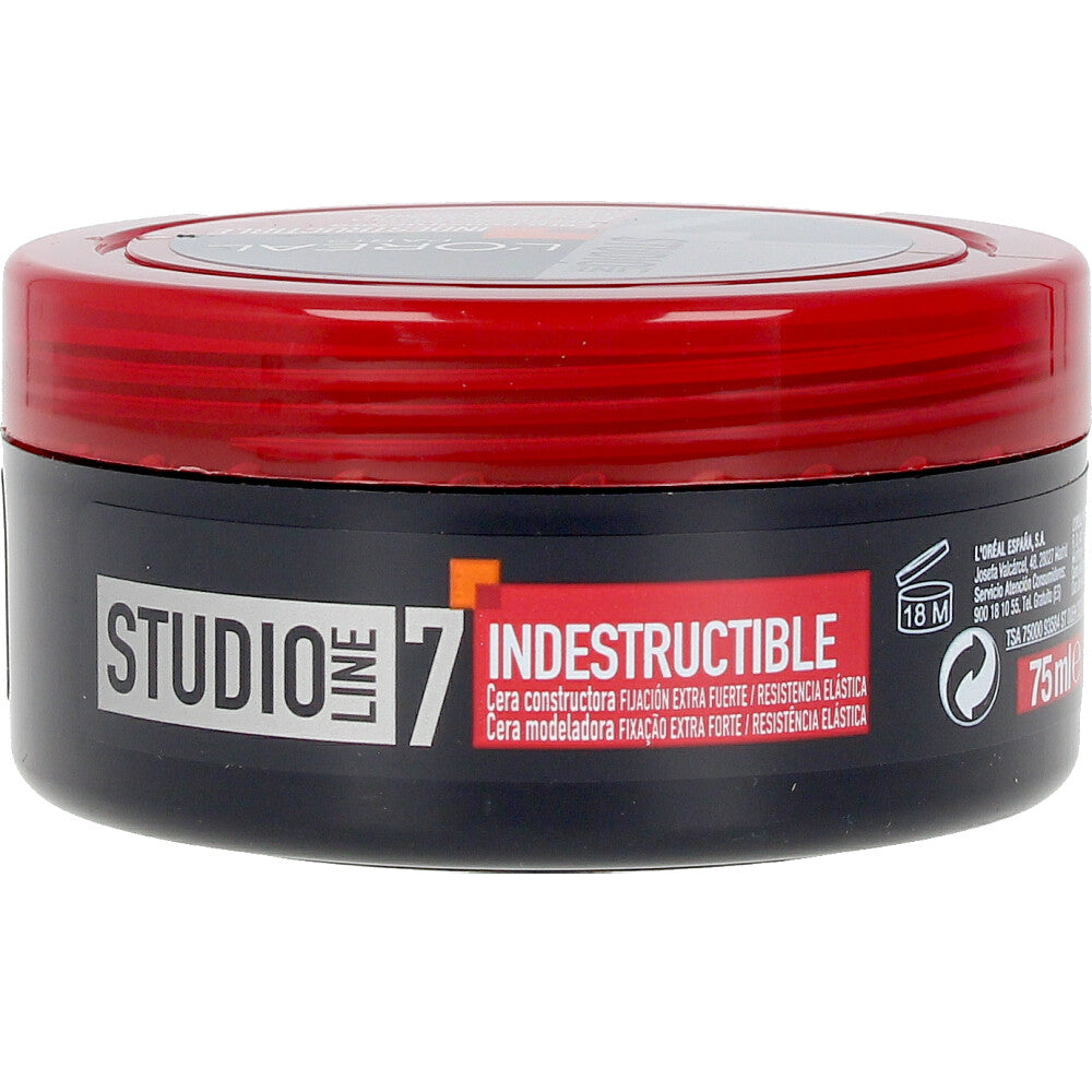 75 ml pot of ultra-hold hair wax cream for Unisex styling