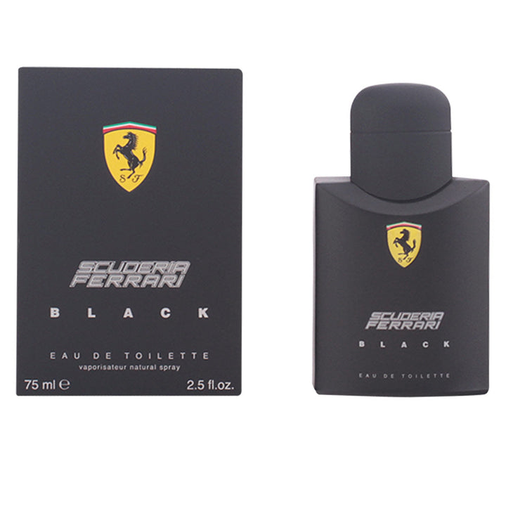 Matt black 125 ml bottle; citrus-spice fougère for Man, amber-cedar base