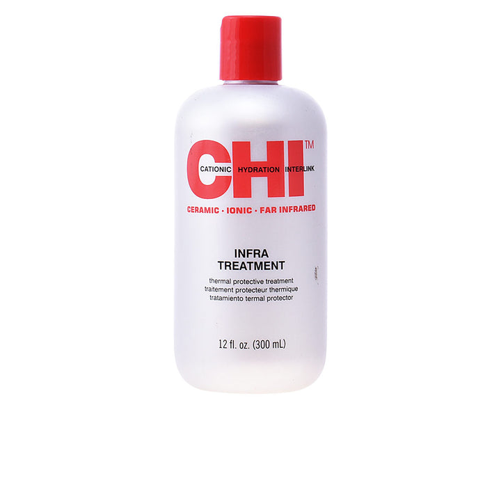 355 ml bottle of thermal protectant treatment for all hair types, glossy finish