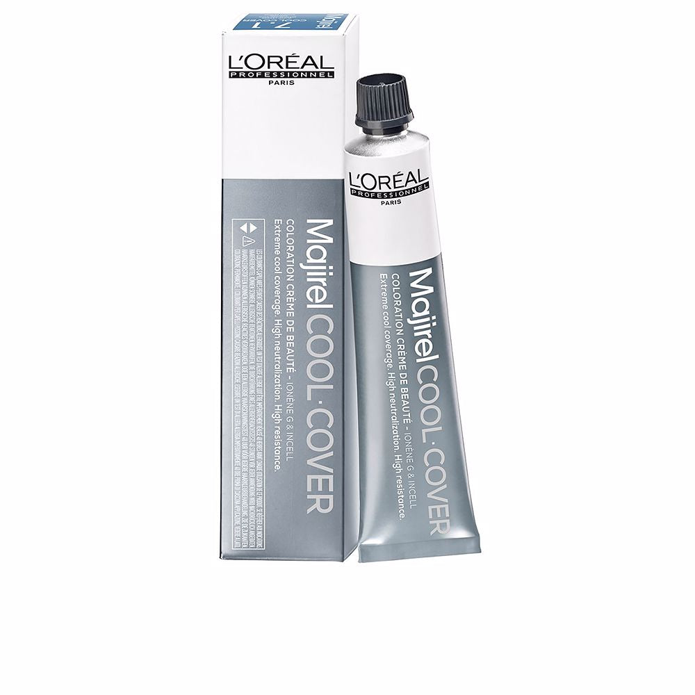 50 ml tube of ash-chestnut permanent salon hair colour, professional packaging