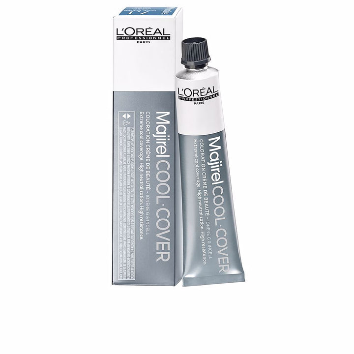 50 ml tube of ash-chestnut permanent salon hair colour, professional packaging