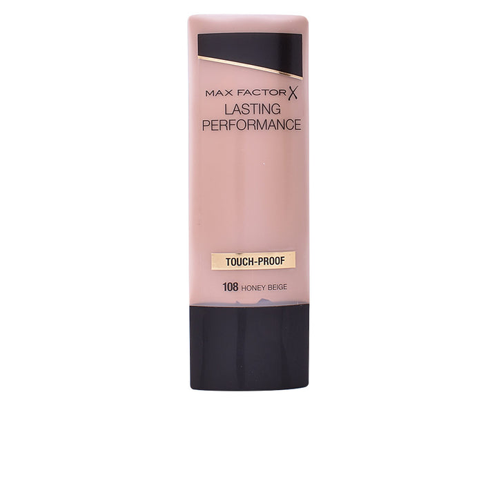 35 ml bottle of light honey beige liquid foundation, matte finish